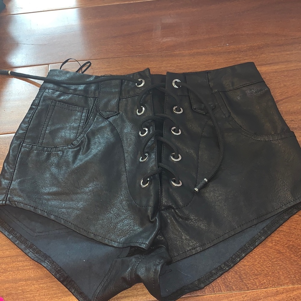 Princess Polly Leather Shorts